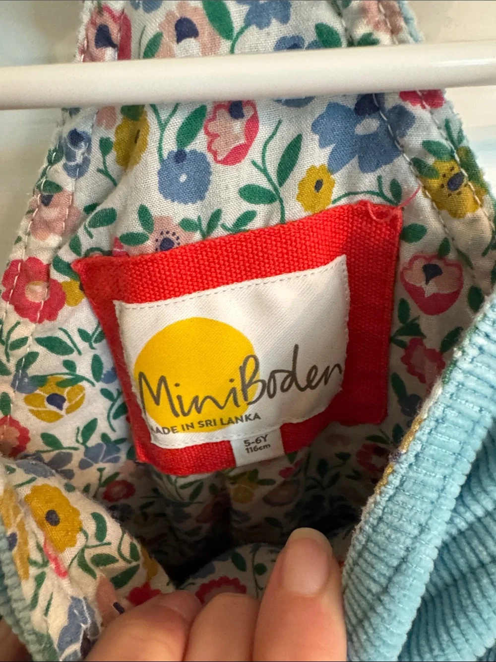 Mini Boden corduroy jumper
